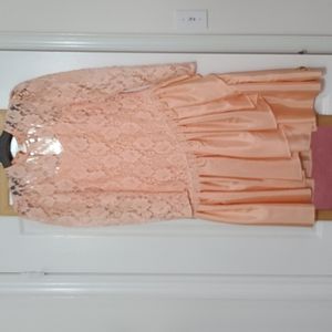 Retro late 80s taffeta dress